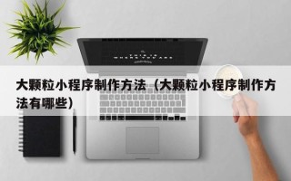 沭阳大颗粒小程序制作方法（大颗粒小程序制作方法有哪些）